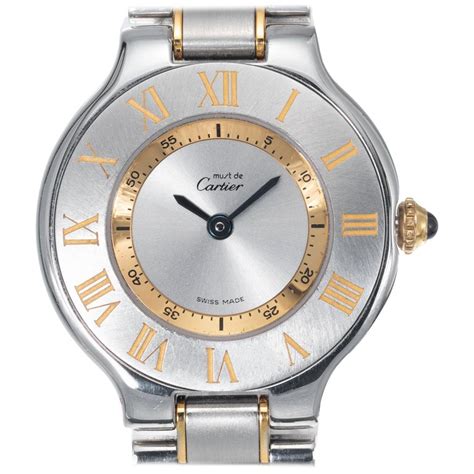 cartier must 2|must de cartier ladies watch.